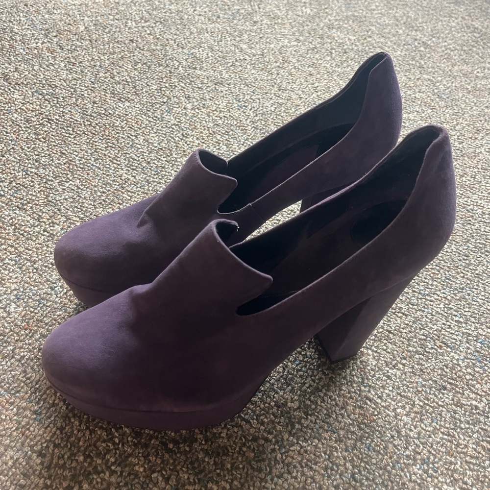 Purple Velvet Heels